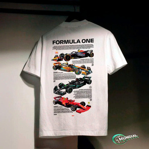 T-shirt graphique Ferrari Formula Racing en coton premium, streetwear, design motorsport, coupe oversize, impression haute intensité, usage quotidien - Product Image 6