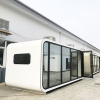 Petite capsule spatiale de luxe Capsule d'hôtel Maison préfabriquée intelligente Apple Maison en conteneur