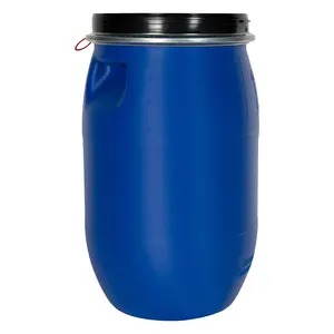 200L HDPE Blue Plastic Packing Barriers/Trommel behälter mit Doppel ringen Großhandel \ Gallone Plastic Drum