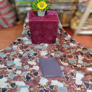 Vestido de Novia con Diseño Geométrico de Bloques Multicolor, Estilo Étnico Clásico, Tejido Jacquard de Lujo - Product Image 1