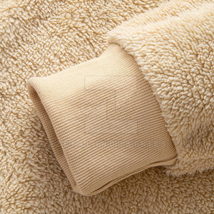 Superventas nueva llegada hombres chándales invierno con capucha ecológico Sherpa polar 100% algodón de alta calidad - Product Image 4