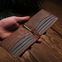 Dompet Minimalis Tipis Penjepit Uang Kulit Asli Satu Warna Untuk Pria Harga Grosir Penjepit Uang Kulit Satu Warna
