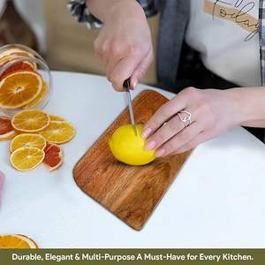 Tabla de Cortar de Madera Ecológica y Sostenible para Restaurantes, Catering y Cocina, Apta para Lavavajillas, Uso Doméstico Ecológico - Product Image 2