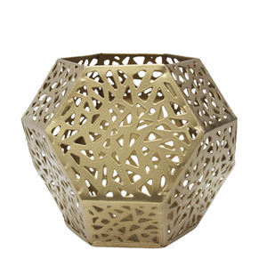 Supports votifs en fer décoratifs pour la maison couleur or pour dessus de table et décoration de mariage faits à la main en vrac - Product Image 1