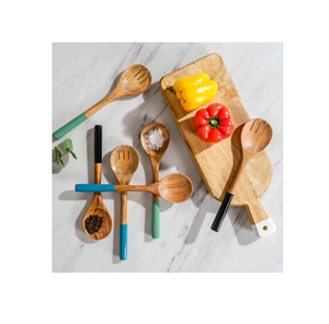 Eco-Friendly <b>wood</b> and resin <b>Salad</b> Spoon <b>Servers</b> Unique Natural Creations Made From India handicrafts - Product Image 1