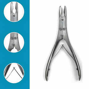 Custom Made <b>Pin</b> & Wire Cutter Tc Bone Cutting Forceps Heavy Duty <b>Stainless</b> <b>Steel</b> Bone Cutting Forceps - Product Image 3