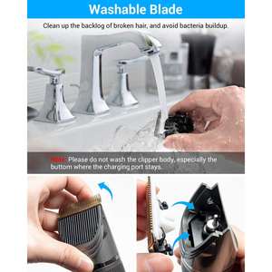 Juego de Cortadoras de Pelo Eléctricas Profesionales con Cable/Sin Cable, Recargables por USB, para Cortar el Cabello en Casa, para Uso en el Automóvil, Recortadora de Pelo para Hombre - Product Image 5