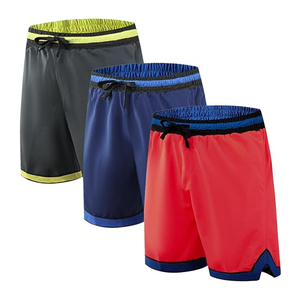 Short en maille personnalisé Short de basket-ball respirant à séchage rapide Short BSCI personnalisé par sublimation pour hommes de la saison d'été - Product Image 3