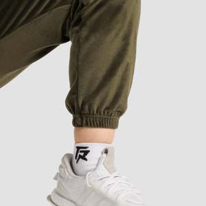 Pantalon cargo en velours pour femme, respirant, taille haute, style hip-hop, avec fermeture élastique, décontracté, taille mi-haute, couleur olive - Product Image 6
