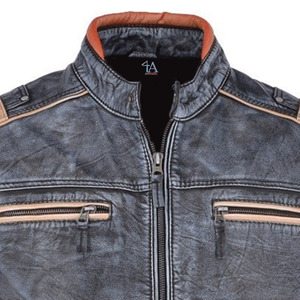 Precio al por mayor Chaqueta de cuero de moda para hombre Último diseño Venta caliente Chaquetas de hombre 100% Cuero de vaca de calidad superior - Product Image 5