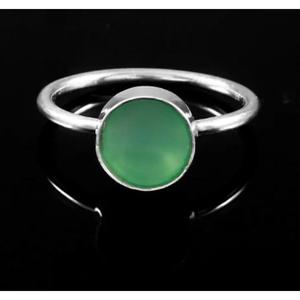 Anillo de ónix verde de Plata de Ley 925 hecho a medida, joyería de boda hecha a mano para mujeres y niñas, recién llegado, regalo personalizado, piedras preciosas - Product Image 3