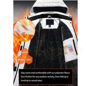 Chaqueta Softshell XXL ligera de alta calidad con poliéster con capucha y cremallera completa hecha para la temporada de invierno - Product Image 2