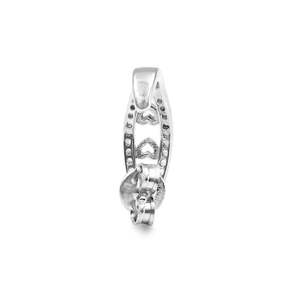 Pendientes de Plata con Diseño de Corazón de Cristal Zarkan, Semi-Aro, para Mujer - Product Image 6