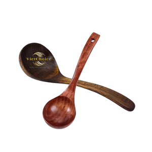 Eco Friendly Wooden Ladle Natural Soup Spoon for Kitchen and Food Preparation - Product Image 6
