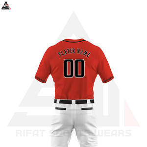 Nuevo diseño de moda 100% poliéster personalizado Unisex béisbol Jersey conjuntos de uniformes diseñe su propio uniforme de béisbol para la venta - Product Image 3