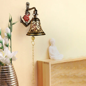 Cast Iron <b>Door</b> Bell <b>Rustic</b> Finished Metal Hanging Courtyard Bell Wall Mounted Welcome Home <b>Door</b> Bell Home Decoration Suppliers - Product Image 6