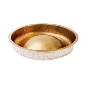ชามนวดทองแดงทำด้วยมือสำหรับการรักษาอายุรเวทและบำบัดดีท็อกซ์นวดเท้าชามทองแดงสำหรับการรักษาเครื่องสำอาง - Product Image 4