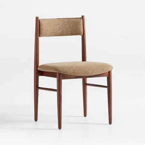<b>Modern</b> <b>Mid</b>-<b>century</b> Antique Solid Teak Wood Armless <b>Dining</b> <b>Chair</b> with Backrest for Home Kitchen Restaurant Use Inspired by Japan - Product Image 1