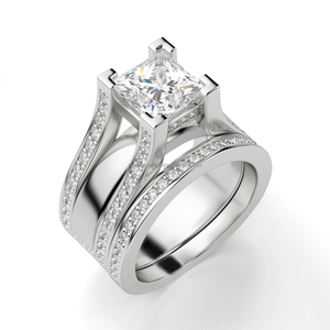 3 CW poire coupe Moissanite deux pierres Toi et Moi 925 Starling Silver Wedding Bridal Promise Gifts Ring - Product Image 4