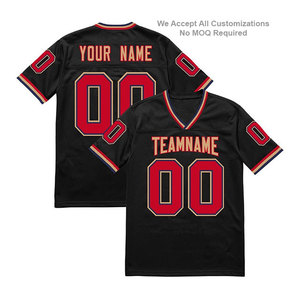 Maillot de sport OEM de haute qualité, imprimé personnalisé, pour hommes, en maille respirante et anti-rides, vêtements de football américain en polyester pour adultes - Product Image 5