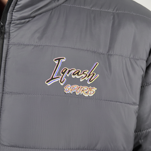 High Street Canvas Stand Collar Front Logo Men's <b>Winter</b> Puffer <b>Jackets</b> Quilted Polyester <b>Waterproof</b> Puffer <b>Jacket</b> for man - Product Image 4