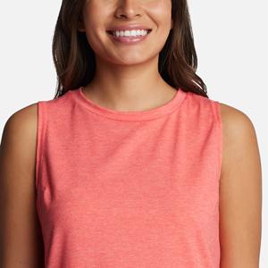 Top Corto Informal Personalizado sin Mangas para Mujer, Cuello Redondo, Satinado, de Secado Rápido y Transpirable - Product Image 3