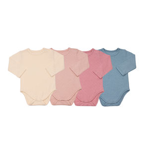 Combinaison bébé fille à manches longues en coton respirant, taille 21-24 mois - Product Image 1