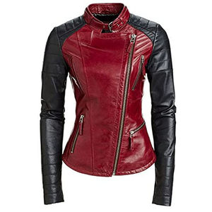 แจ็กเก็ตหนังระบายอากาศได้ดีสำหรับ2024ขี่จักรยานมอเตอร์ไซด์หนังงูสีเหลือง - Product Image 5