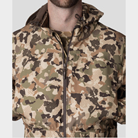 Veste de chasse softshell personnalisée légère avec fermeture éclair, col montant, imperméable et coupe-vent pour l'hiver