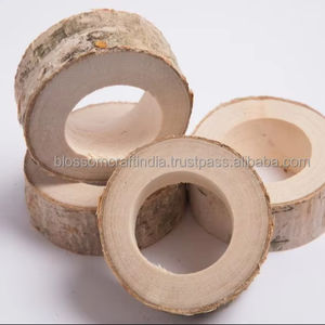 Wooden Napkin Ring Best Quality <b>Top</b> Selling Handmade Farmhouse Dining <b>Table</b> <b>Decor</b> For Home Kitchen Use - Product Image 2