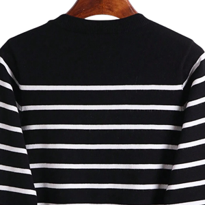 Womens Striped Knit <b>Cardigan</b> <b>Sweater</b> Long Sleeve Button Front Crew Neck Casual Elegant Fashion Top Quick Dry Lightweight Daily - Product Image 4