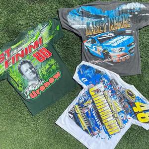 Camiseta de hombre 2026 con logo personalizado, estilo vintage streetwear, de algodón 100% de 250 g/m², pesada, oversize, con estampado gráfico DTG y lavado ácido. - Product Image 3