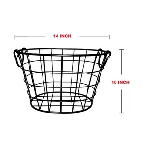 Panier de rangement moderne en fer Nouveau design Paniers de fruits et légumes alimentaires Panier de rangement Couleur noire Ustensiles de cuisine - Product Image 6