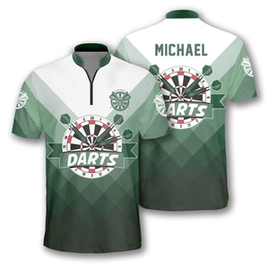 Custom Dart Competition Sublimation T Shirt Lightweight Comfortable Fabric for Club Training <b>Matches</b> and <b>games</b> wear - Product Image 1
