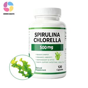 Non-Gmo <span class=keywords><strong>Spirulina</strong></span> Chlorella <span class=keywords><strong>Capsules</strong></span> Supplement - 120 Gemakkelijk Te Slikken <span class=keywords><strong>Capsules</strong></span> Voor Dagelijks Welzijn En Energie - Product Image 1
