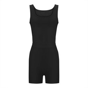 Ensemble Leggings courts + soutien-gorge de sport croisé Survêtement de gymnastique pour femmes - Product Image 3