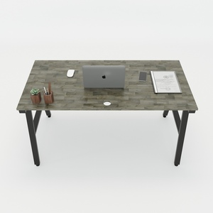 Escritorio Minimalista de Madera de Caucho de 140x70cm con Fácil Montaje para Dormitorio y Oficina - HBAC005 - Product Image 3