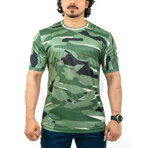 Camisetas Deportivas Transpirables para Hombre, Camiseta de Manga Corta para Fitness, Culturismo, Ropa de Gimnasio Masculina, Corte Regular, Lona de Poliéster/Algodón - Product Image 1