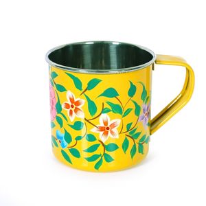Tazas de Diseño de Lujo Pintadas a Mano de Alta Calidad, Elegantes para Uso en el Hogar y la Cocina, Precio al por Mayor, Tazas Pintadas a Mano en Metal - Product Image 3