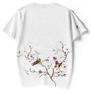 Camiseta bordada GSM 150 de alta calidad, diseña tu propia camiseta bordada, camiseta bordada de Material de Jersey de algodón - Product Image 1