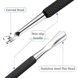 Pousse-cuticules professionnel double embout en acier inoxydable de qualité supérieure, couleurs personnalisables, réutilisable, pour manucure - Product Image 3