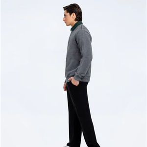 2025 New Men's <b>Crewneck</b> Sweatshirt Autumn ODM 220gsm Thickened Long Fleece Custom Logo Polyester/Cotton High Quality Customized - Product Image 5