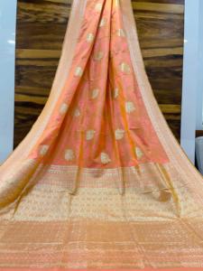 Summer Special Pure Banarasi silk <b>saree</b> with Pure Banarasi Jari wewing work - Product Image 3