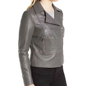Veste en cuir pour femmes automne hiver meilleure qualité veste en cuir pour femmes veste en cuir véritable pour femmes - Product Image 3