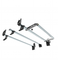 Barres de toit Peugeot Partner Aero-Tech 3 barres - Supports de chargement - Rouleau arrière Modèles de fourgonnettes uniquement 2008-2018