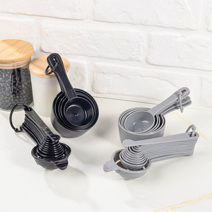 Cucharadita <span class=keywords><strong>de</strong></span> cocina <span class=keywords><strong>de</strong></span> marca <span class=keywords><strong>de</strong></span> color negro, suministro personalizado, <span class=keywords><strong>jarabe</strong></span> <span class=keywords><strong>de</strong></span> plástico, juego <span class=keywords><strong>de</strong></span> cucharas medidoras bonitas - Product Image 6