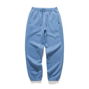 100% coton respirant hommes pantalons de survêtement en gros ceinture élastique et chevilles pantalons de survêtement à séchage rapide - Product Image 5