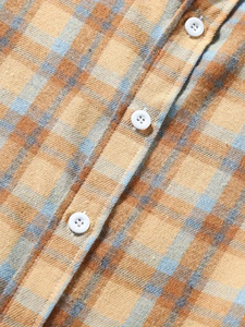 Chemise à carreaux pour homme en gros, grande taille, 100% coton, manches longues, formelle, collection de t-shirts pour homme 2026, fabrication au Bangladesh - Product Image 6