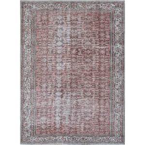 Alfombra de Lana Anudada a Mano de Gran Tamaño, Estilo Vintage, Pae-376, Patrón Floral Rojo Naranja, para Sala de Estar, Pasillo, Rectangular, para Adolescentes - Product Image 1