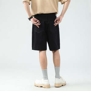 Nuevos pantalones cortos de lana informales de verano de gama alta personalizables para hombres, textura esponjosa de cintura alta, fuerte transpirabilidad, patrón sólido rápido - Product Image 2